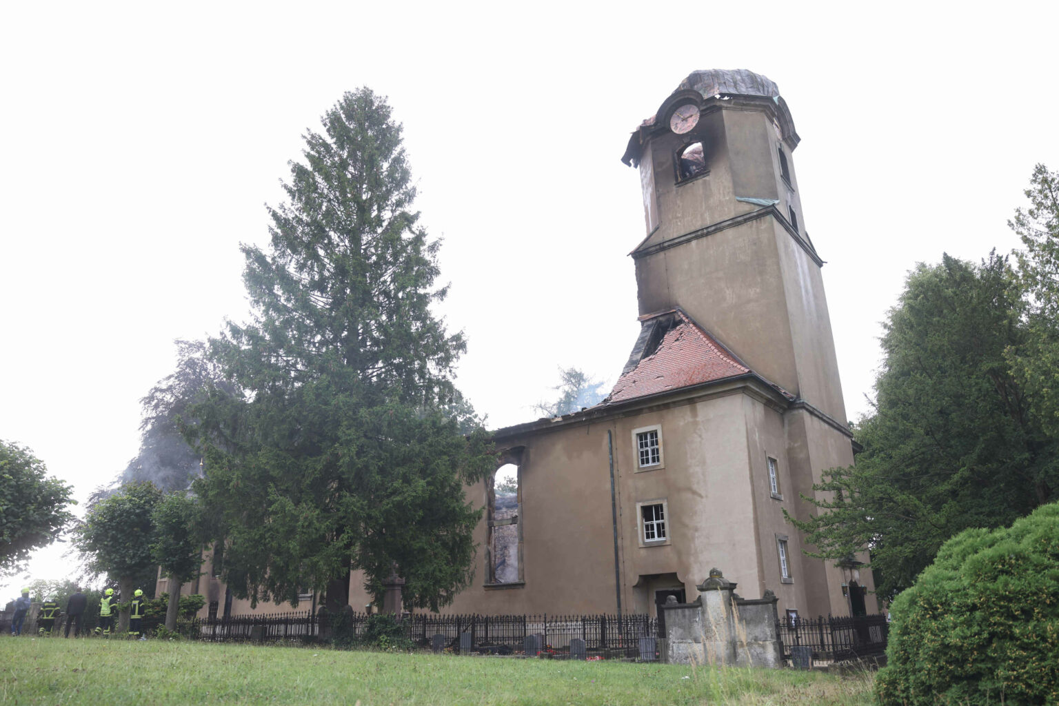 Großröhrsdorf Kirche abgefackelt Täter in UHaft Blaulichtreport