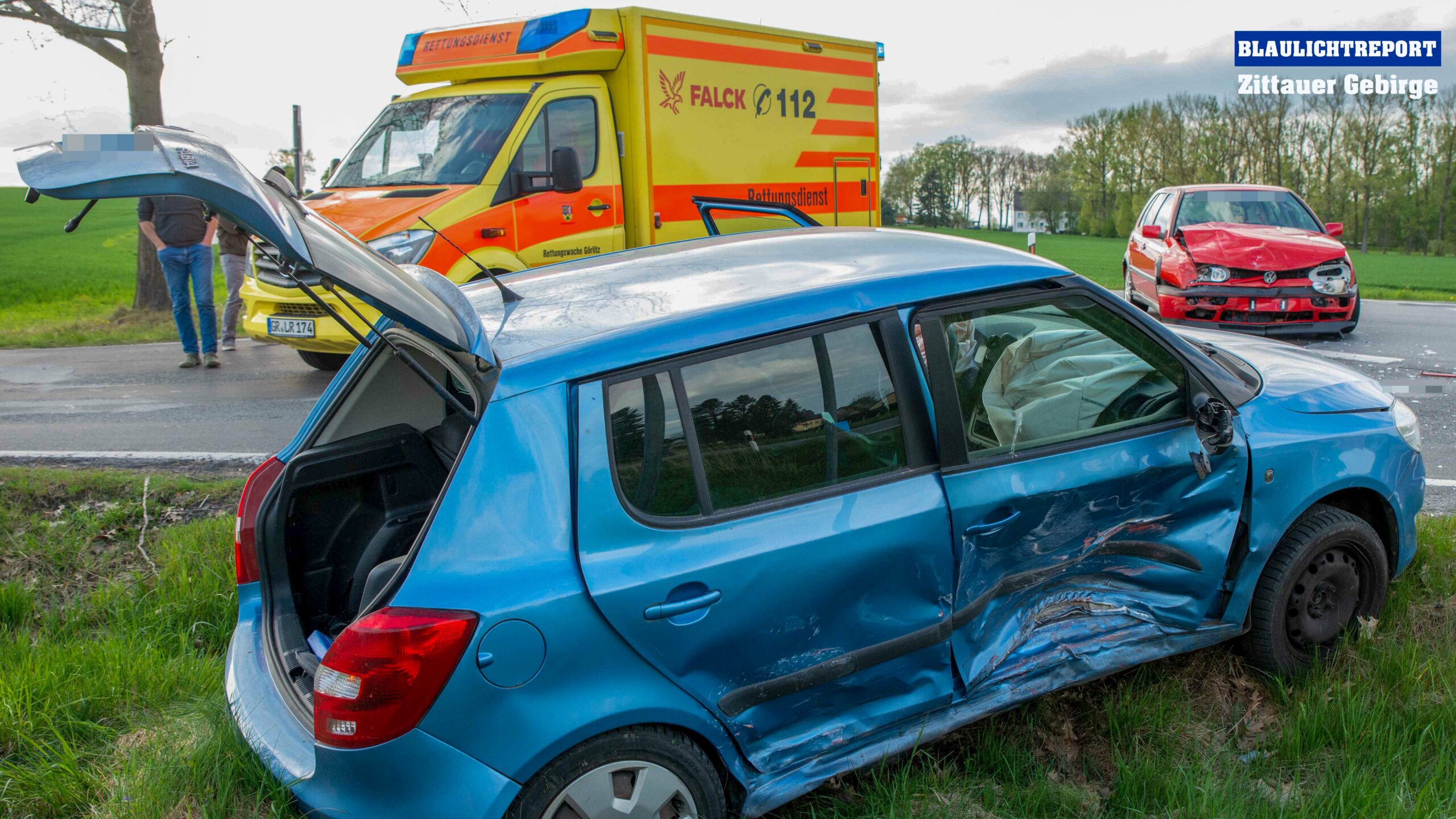 Pfaffendorf – Crash nach Vorfahrts-Missachtung: Eine Person nach Unfall bei Görlitz verletzt