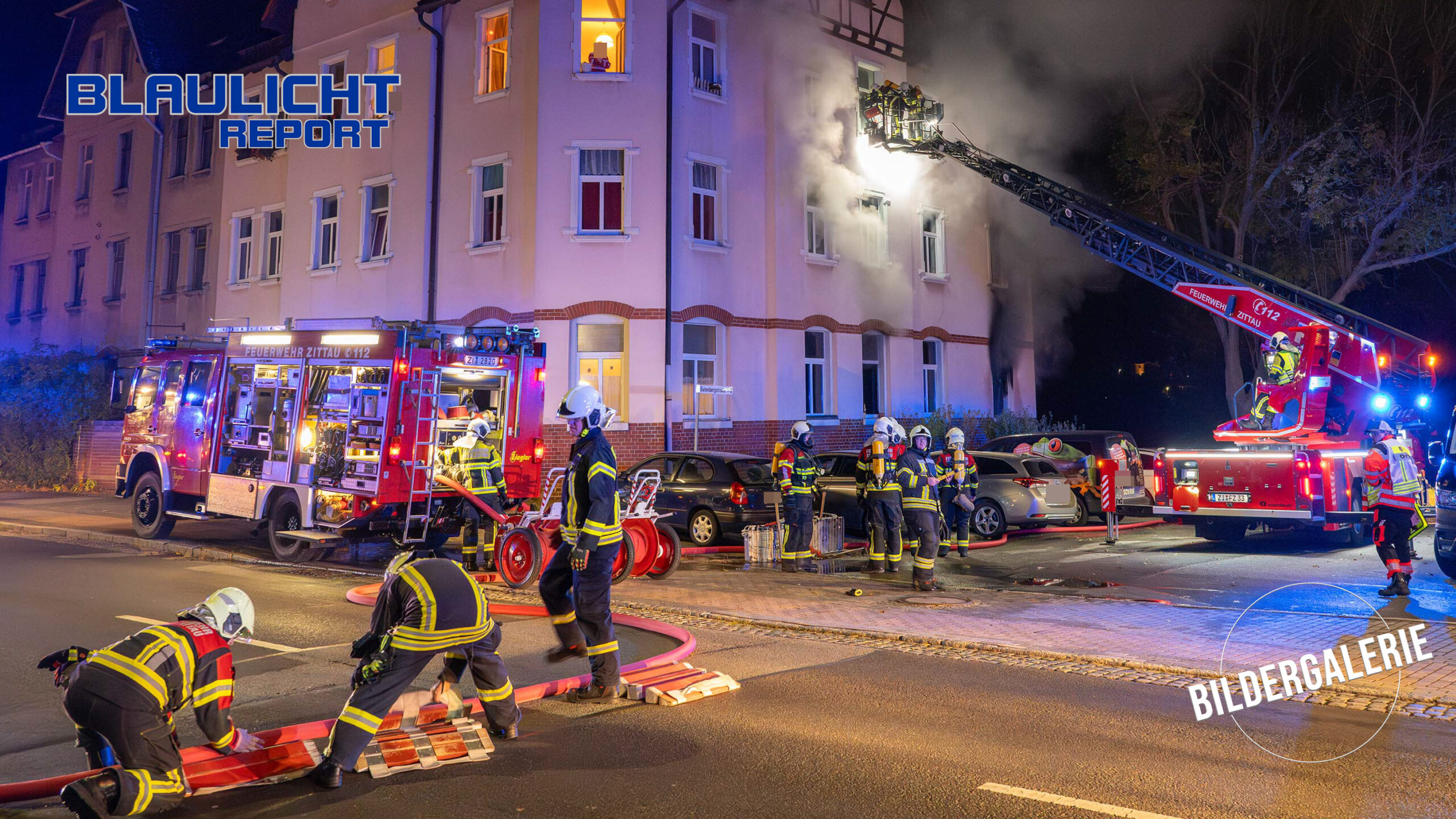 Wohnungsbrand: Feuerwehr rettet Menschen und Tiere