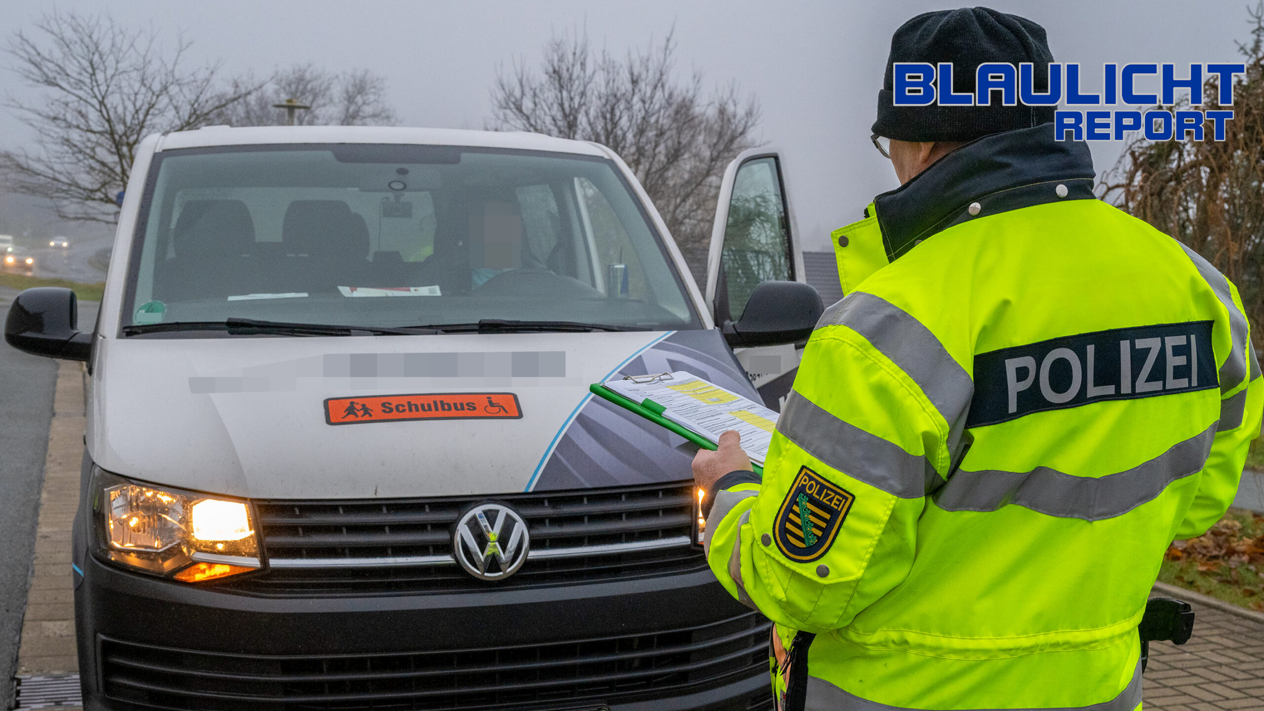 Polizei und Landratsamt kontrollieren vor Olbersdorfer Schule