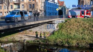 Feiertag? Nicht für die Feuerwehr: Beim Baden in der Mandau erwischt