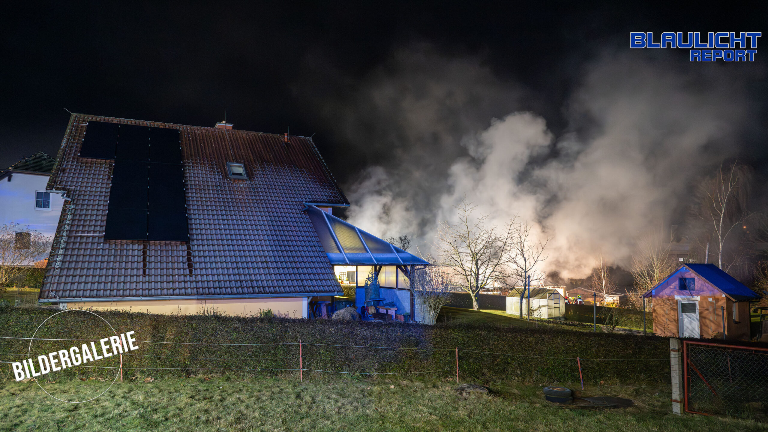 Großbrand in der Nacht zum vierten Advent – Einfamilienhaus in Kleindehsa vollständig zerstört