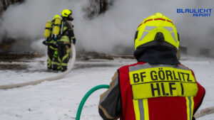 Brand am Brautwiesenpark – Feuerwehr und Polizei im Einsatz