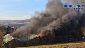 Großbrand im Landkreis Bautzen: Feuerwehren im Großeinsatz