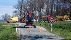 Schwerer Unfall auf der B6 – Straße voll gesperrt