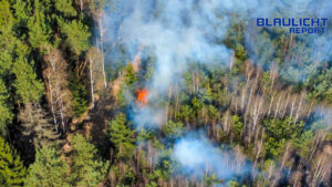 Waldbrand im Landkreis Görlitz fordert die Feuerwehr