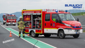 Verkehrsunfall auf der B178: Rettungshubschrauber bringt Verletzten ins Krankenhaus