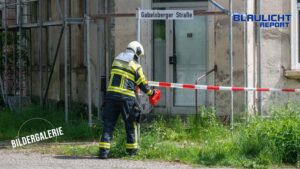 Feuerwehreinsatz über den Dächern von Zittau