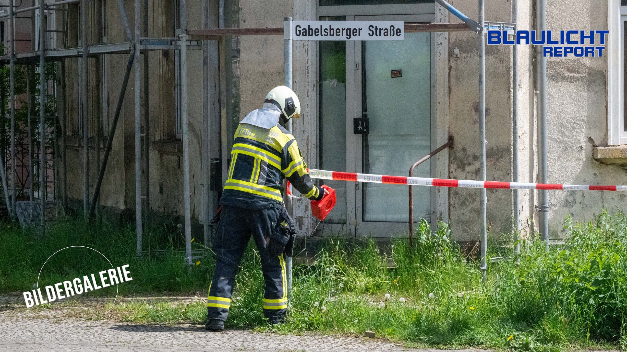 Feuerwehreinsatz über den Dächern von Zittau