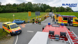 Verkehrsunfall am Schlegler Kreuz: Mehrere Personen verletzt