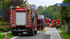 Feuer in Einfamilienhaus